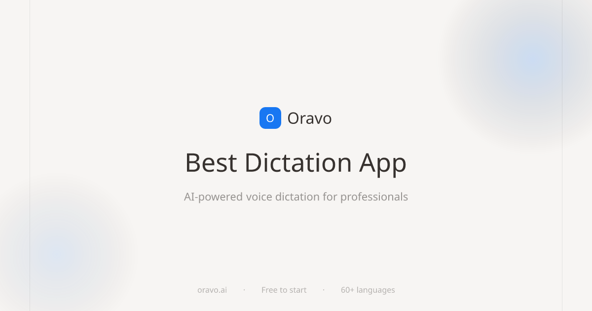 Best Dictation App 2024 | AI Voice to Text for Mac & Windows | Oravo